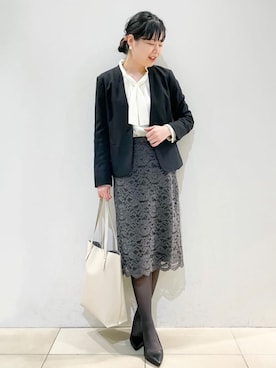 index スタッフさん（レディース・161cm）の冬コーディネート