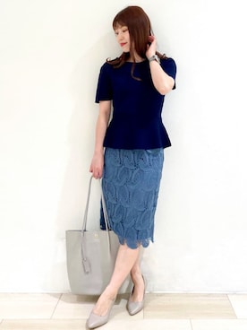 index スタッフさん(レディース・158cm)の春コーディネート