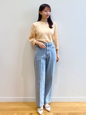 index スタッフさん（レディース・158cm）の春コーディネート