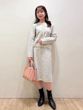 index スタッフさん（レディース・157cm）の秋コーディネート