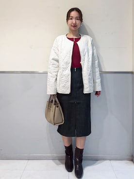 「index（インデックス）のアイテム」を使った、index スタッフさん（レディース・160cm）の秋コーディネート