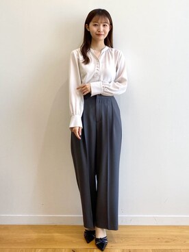 index スタッフさん（レディース・158cm）の春コーディネート