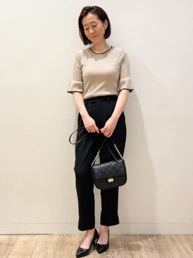 index スタッフさん（レディース・158cm）の春コーディネート