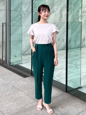 index スタッフさん（レディース・158cm）の夏コーディネート