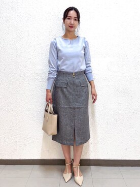 index スタッフさん（レディース・160cm）の秋コーディネート