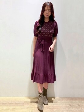 index スタッフさん(レディース・158cm)の秋コーディネート