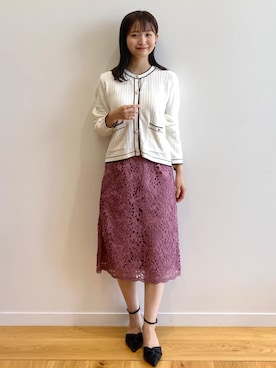 index スタッフさん（レディース・158cm）の夏コーディネート