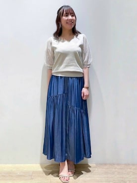 index スタッフさん(レディース・157cm)の春コーディネート