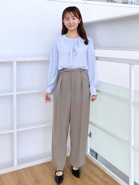 index スタッフさん（レディース・158cm）の秋コーディネート