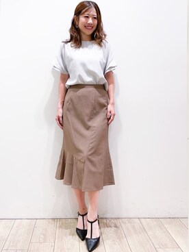 index スタッフさん（レディース・158cm）の夏コーディネート