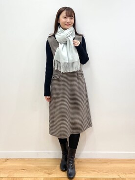 index スタッフさん（レディース・158cm）の冬コーディネート