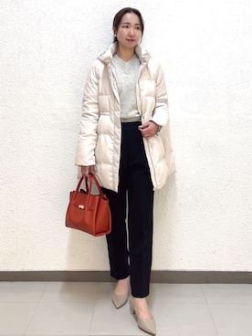 「index（インデックス）のアイテム（ジャケット/アウター）」を使った、index スタッフさん（レディース・160cm）の冬コーディネート