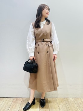 「index（インデックス）のアイテム」を使った、index スタッフさん（レディース・157cm）の秋コーディネート