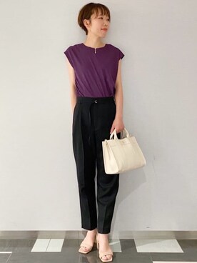 index スタッフさん（レディース・163cm）の夏コーディネート