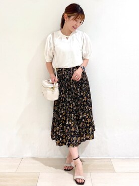 index スタッフさん（レディース・158cm）の夏コーディネート