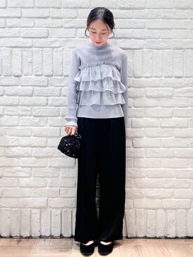 index スタッフさん（レディース・157cm）の秋コーディネート