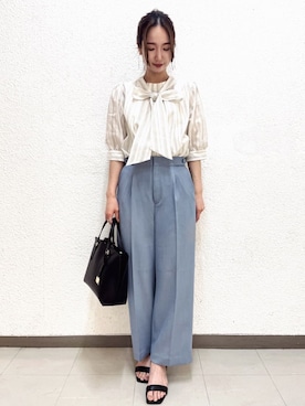 index スタッフさん（レディース・160cm）の夏コーディネート