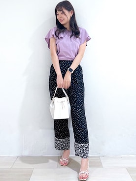 index スタッフさん（レディース・158cm）の夏コーディネート