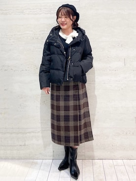 「index（インデックス）のアイテム（ジャケット/アウター）」を使った、index スタッフさん（レディース・153cm）の秋コーディネート