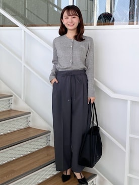 「index（インデックス）のアイテム」を使った、index スタッフさん（レディース・158cm）の秋コーディネート