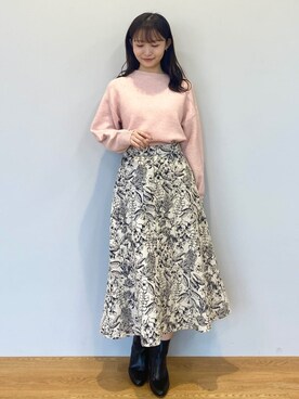 index スタッフさん（レディース・158cm）の冬コーディネート