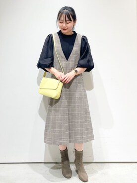 index スタッフさん（レディース・158cm）の秋コーディネート