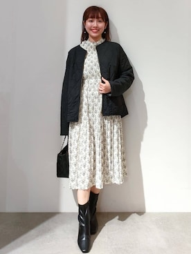 「index（インデックス）のアイテム（ジャケット/アウター）」を使った、index スタッフさん（レディース・157cm）の秋コーディネート