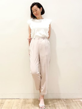 index スタッフさん（レディース・158cm）の夏コーディネート