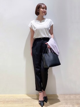 index スタッフさん（レディース・158cm）の夏コーディネート