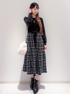 index スタッフさん（レディース・167cm）の冬コーディネート