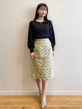 index スタッフさん（レディース・158cm）の春コーディネート