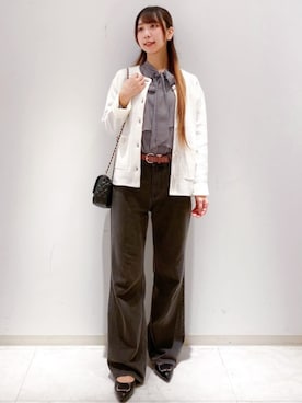 「index（インデックス）のアイテム」を使った、index スタッフさん（レディース・167cm）の秋コーディネート