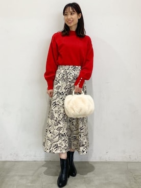 index スタッフさん（レディース・155cm）の冬コーディネート