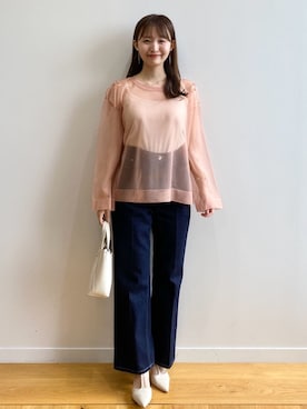 index スタッフさん（レディース・158cm）の夏コーディネート