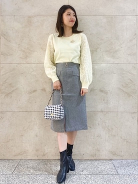 index スタッフさん（レディース・165cm）の秋コーディネート