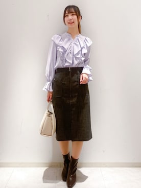 「index（インデックス）のアイテム」を使った、index スタッフさん（レディース・167cm）の秋コーディネート