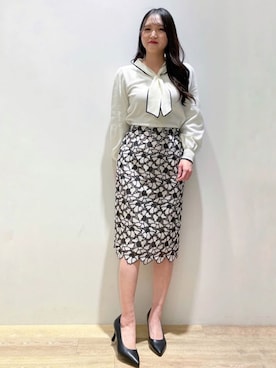 index スタッフさん（レディース・160cm）の冬コーディネート