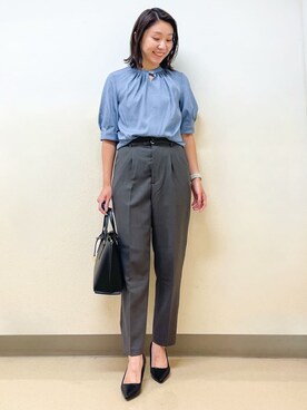 index スタッフさん（レディース・159cm）の夏コーディネート