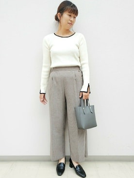 index スタッフさん（レディース・160cm）の秋コーディネート