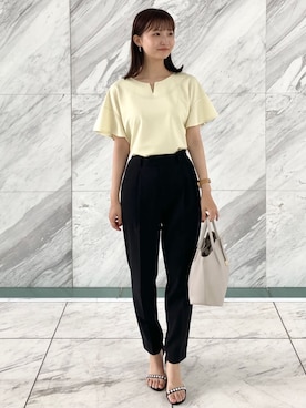 index スタッフさん（レディース・158cm）の夏コーディネート