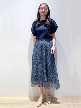 index スタッフさん（レディース・160cm）の秋コーディネート