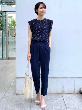 index スタッフさん（レディース・158cm）の夏コーディネート