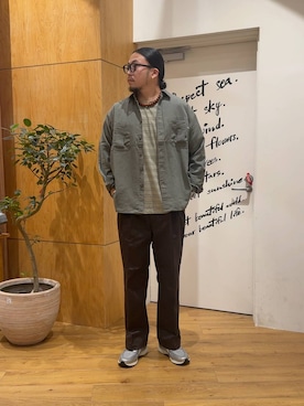 「BAYFLOW（ベイフロー）のアイテム」を使った、tagamitakatoさん（メンズ・183cm）の秋コーディネート