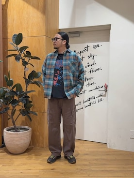 「BAYFLOW（ベイフロー）のアイテム」を使った、tagamitakatoさん（メンズ・183cm）の秋コーディネート