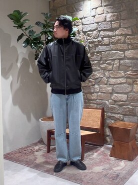 「BAYFLOW（ベイフロー）のアイテム（ブルゾン）」を使った、tagamitakatoさん（メンズ・183cm）の冬コーディネート