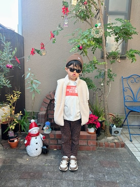 「THE NORTH FACE（ザノースフェイス）のアイテム」を使った、nohana＊＊＊kent さん（キッズ・110cm）の秋コーディネート