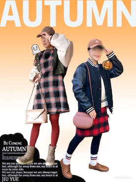 「ASICS WALKING（アシックスウォーキング）のアイテム」を使った、nohana＊＊＊kent さん（レディース・159cm）の秋コーディネート