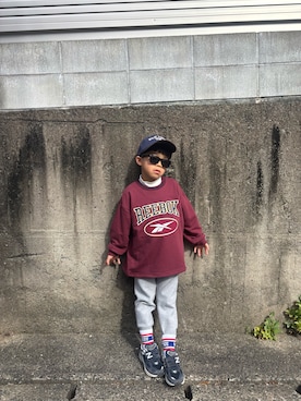 「アイテム（スニーカー）」を使った、nohana＊＊＊kent さん（キッズ・110cm）の冬コーディネート