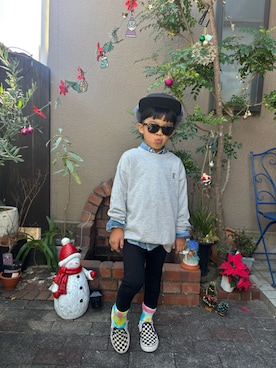 「アイテム（レッグウェア）」を使った、nohana＊＊＊kent さん（キッズ・110cm）の秋コーディネート