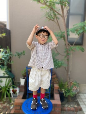 「Samansa Mos2（サマンサ モスモス）のアイテム」を使った、nohana＊＊＊kent さん（キッズ・90cm）の秋コーディネート